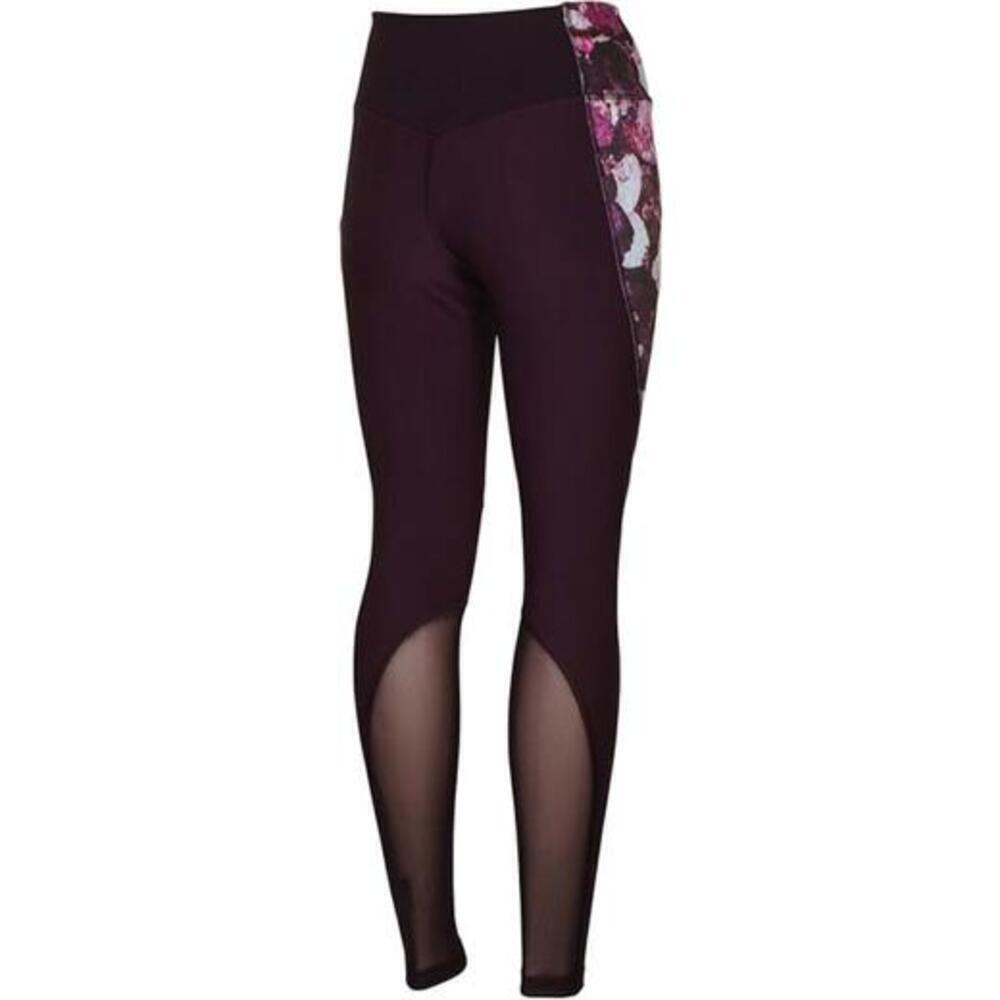 Womens Nike Dri-Fit Power Legend Floral Port Wine Leggings Size S Mesh Port Wine - Picture 5 of 5